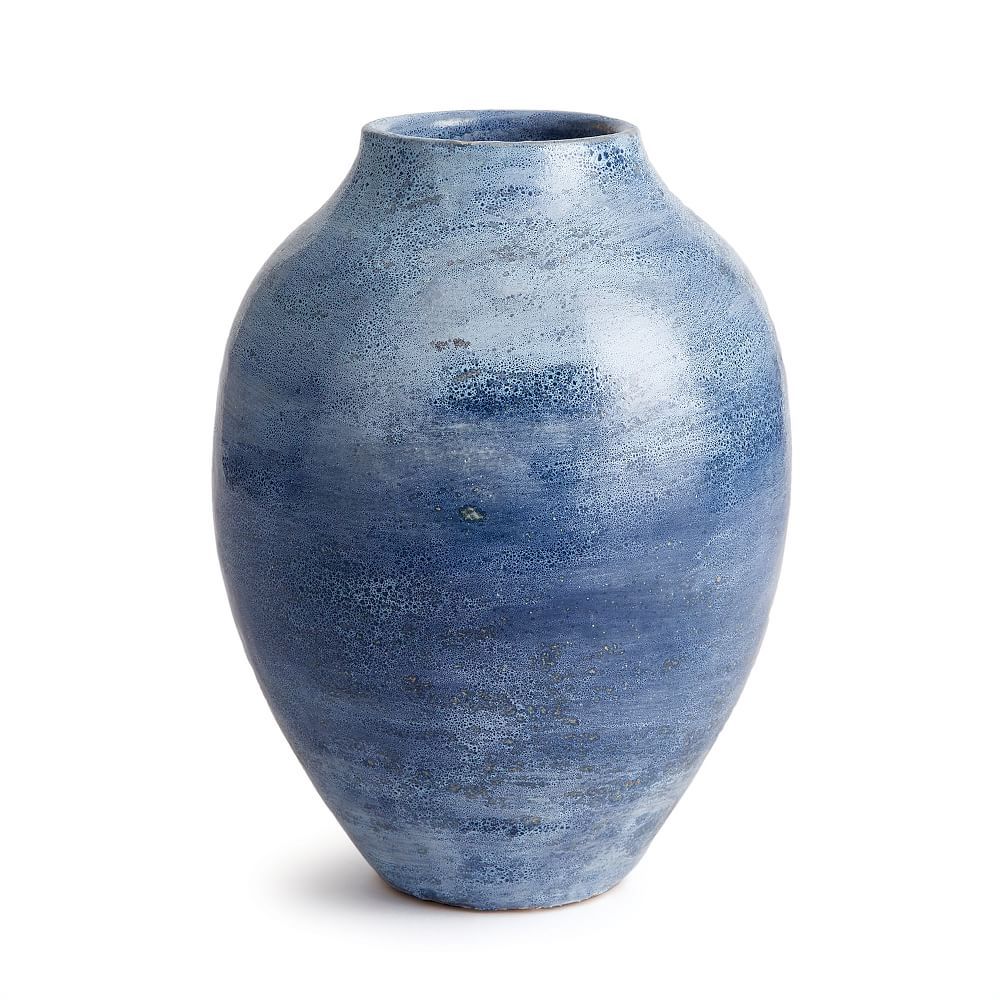 Caspian Ceramic Vase, Blue Ombre | West Elm (US)