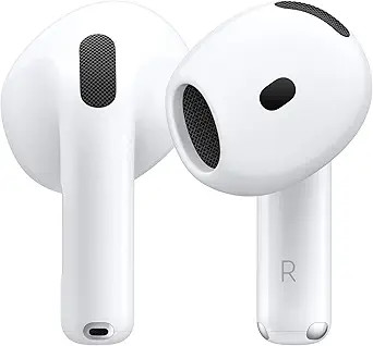 Apple AirPods 4 Wireless Earbuds, Bluetooth Headphones, Personalized Spatial Audio, Sweat and Wat... | Amazon (US)