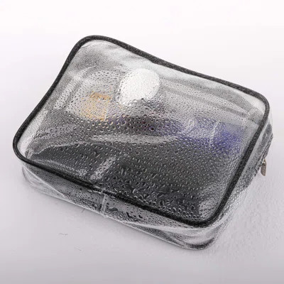 Set Of 9 PVC Makeup Bags - Waterproof Clear Toiletry Luggage Set With Zipper Handle | Wayfair North America