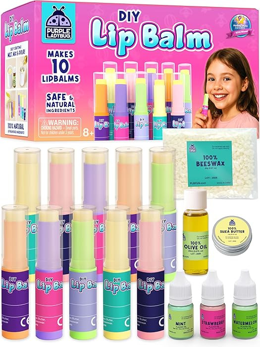 PURPLE LADYBUG Lip Balm Making Craft Kits for Girls - Unique Christmas Stocking Stuffers for Teen... | Amazon (CA)