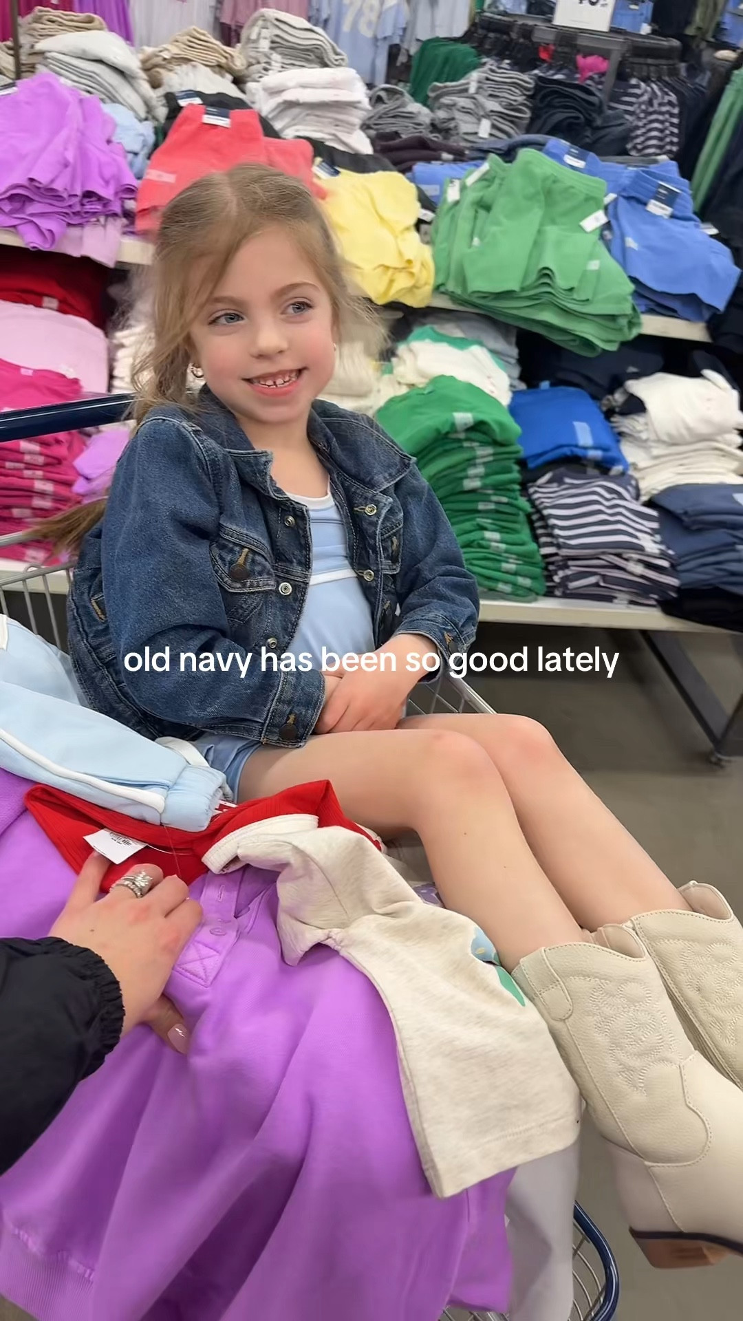Old navy try on haul sports mom outfit ootd activewear workout set eyelet jeans wide leg denim kids toddler girl dress spring break summer 

#LTKKids #LTKmomlife #LTKootd