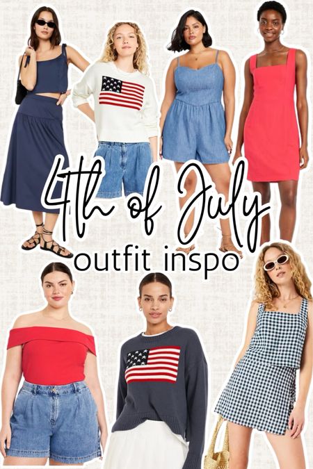 4th of July outfit ideas. Memorial Day outfits. American flag sweater. Blue gingham dress. Denim romper. Denim dress. Country music concert outfit. 

#LTKSeasonal #LTKGiftGuide #LTKFestival