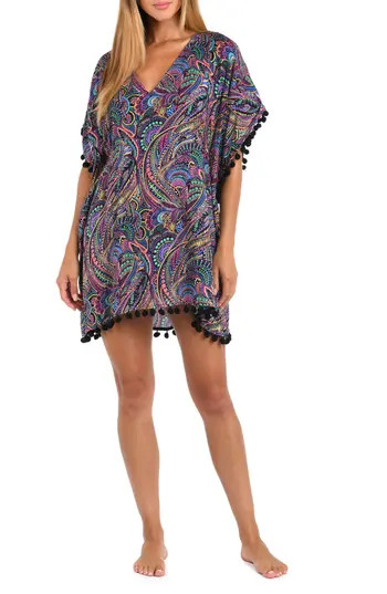 Sunshine 79 Disco Print Cover-Up Caftan in Purple Multi at Nordstrom Rack, Size Small/medium | Nordstrom Rack