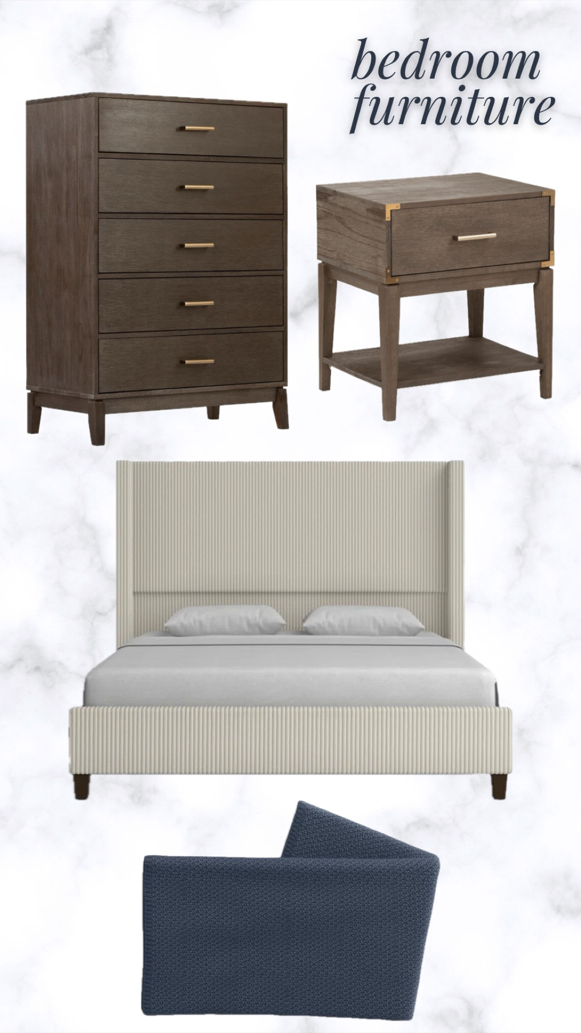Our bedroom furniture - really happy with the Plank + Beam dresser and nightstand! 

#LTKHome