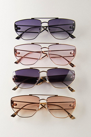 Retrograde Aviator Sunglasses | Free People (Global - UK&FR Excluded)