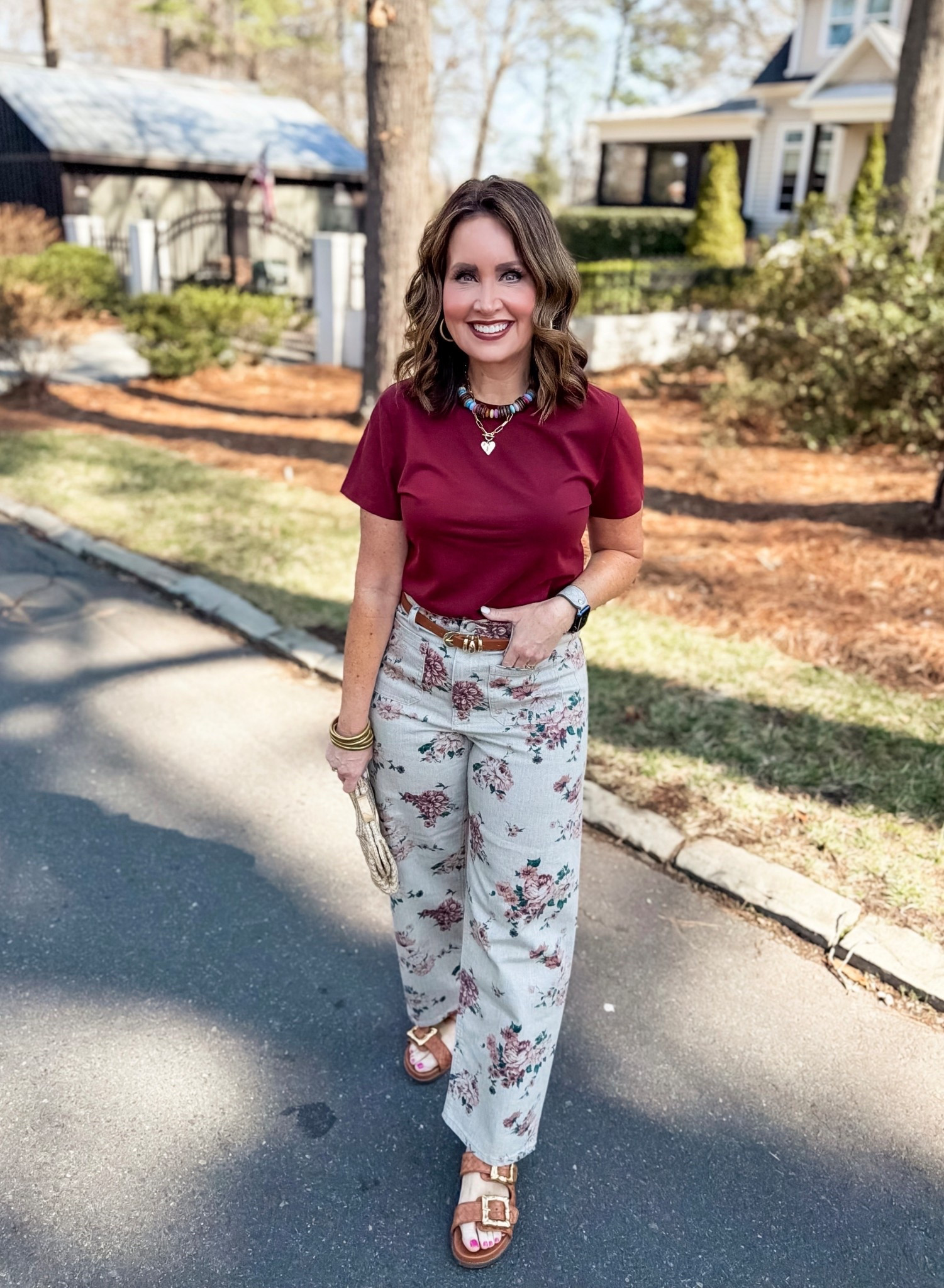 Best seller!
Size up in floral jeans / striped run true to size 

Use code LAURA on my necklaces 