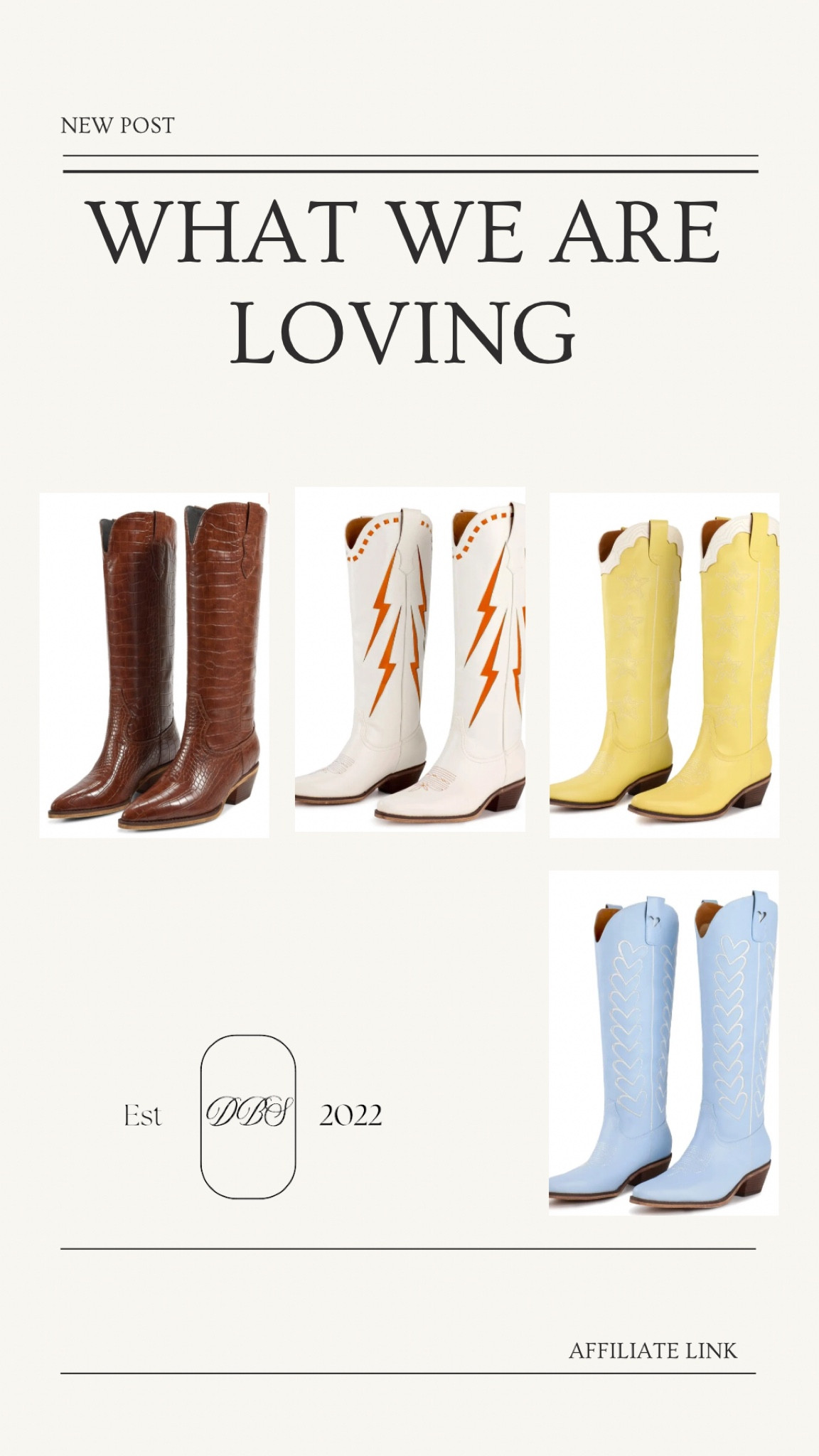 What we are loving boots edition 👢🤎

Margs boots, Texas boots, cowgirl boots, colorful boots, fun boots 

#LTKWorkwear #LTKWedding #LTKStyleTip