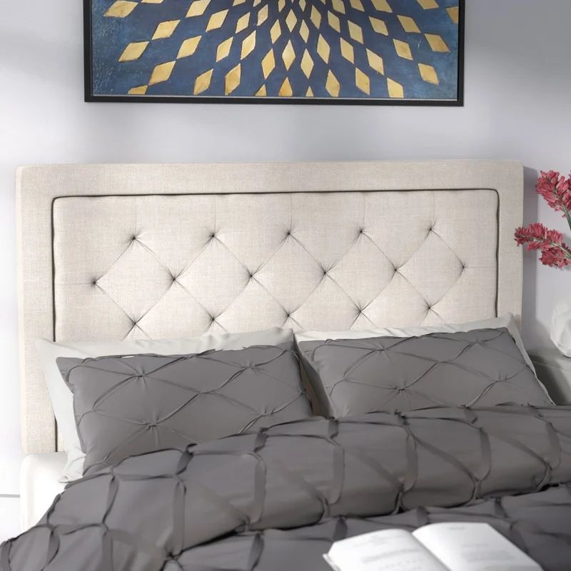 Felicienne Upholstered Solid Wood Panel Headboard | Wayfair North America