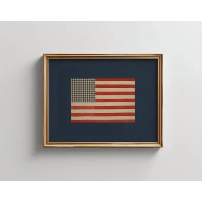 Megas Designer Rustic Usa Flag Poster Americana Wall Art, Poster Home Decor, Poster Only | Walmart (US)