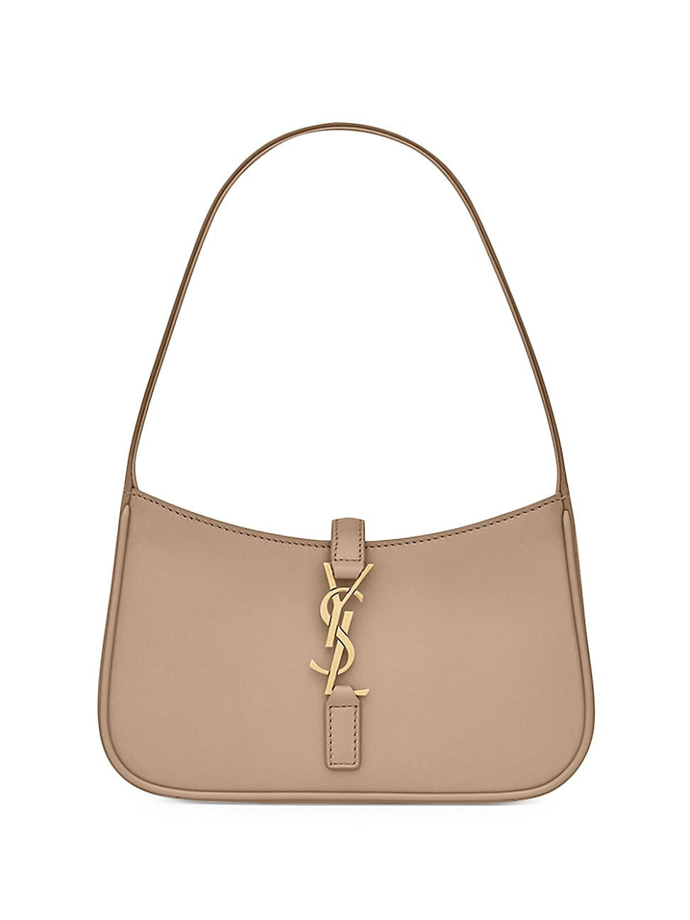 Women's Le 5 à 7 Mini Hobo in Smooth Leather - Dark Beige | Saks Fifth Avenue