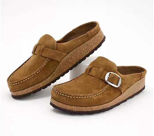Birkenstock Suede Clog - Buckley | QVC