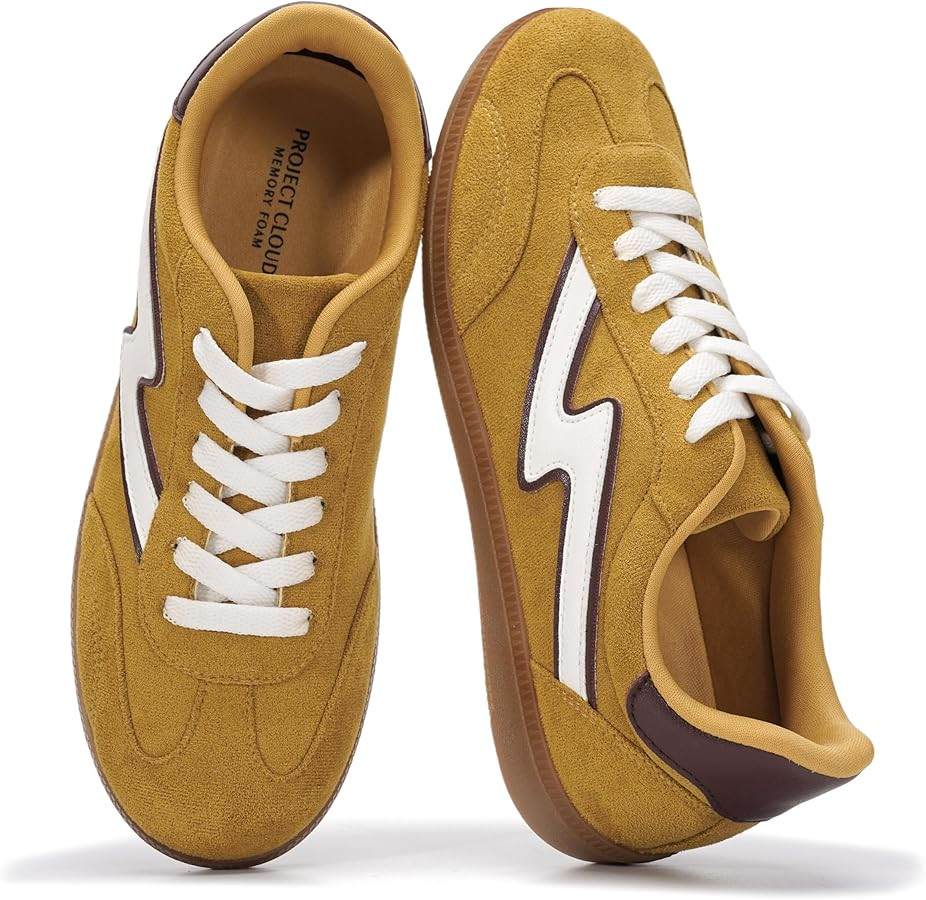 Project Cloud Sneakers for Women - Lace-Up Shoes for Women Trendy Women Sneakers with Memory Foam... | Amazon (US)