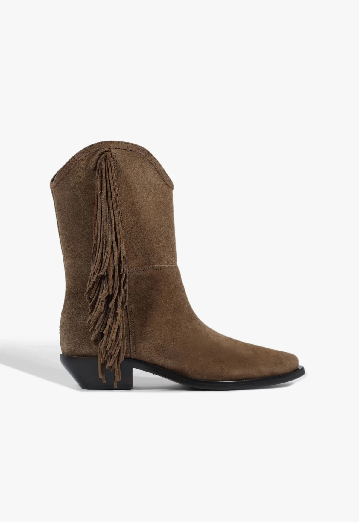 Brown Suede Bootie Tess West | SCHUTZ | Schutz (US)