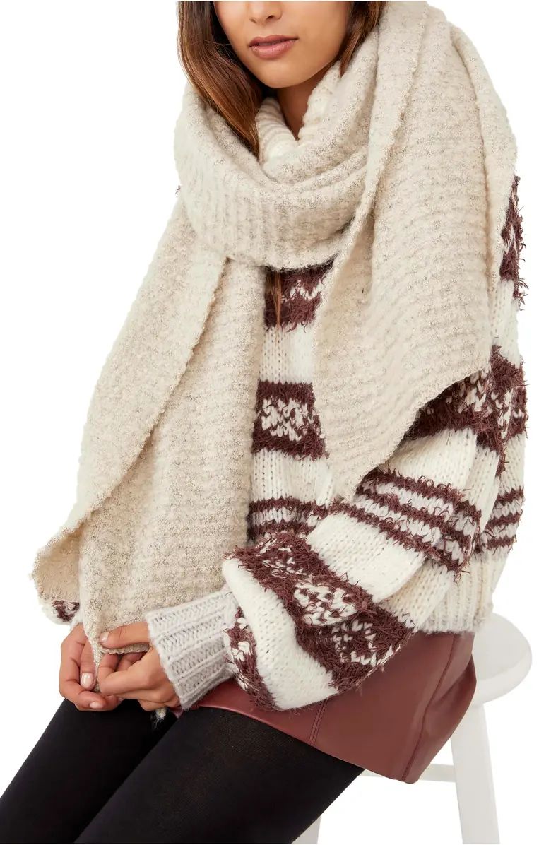 Free People Ripple Recycled Blend Blanket Scarf | Nordstrom | Nordstrom