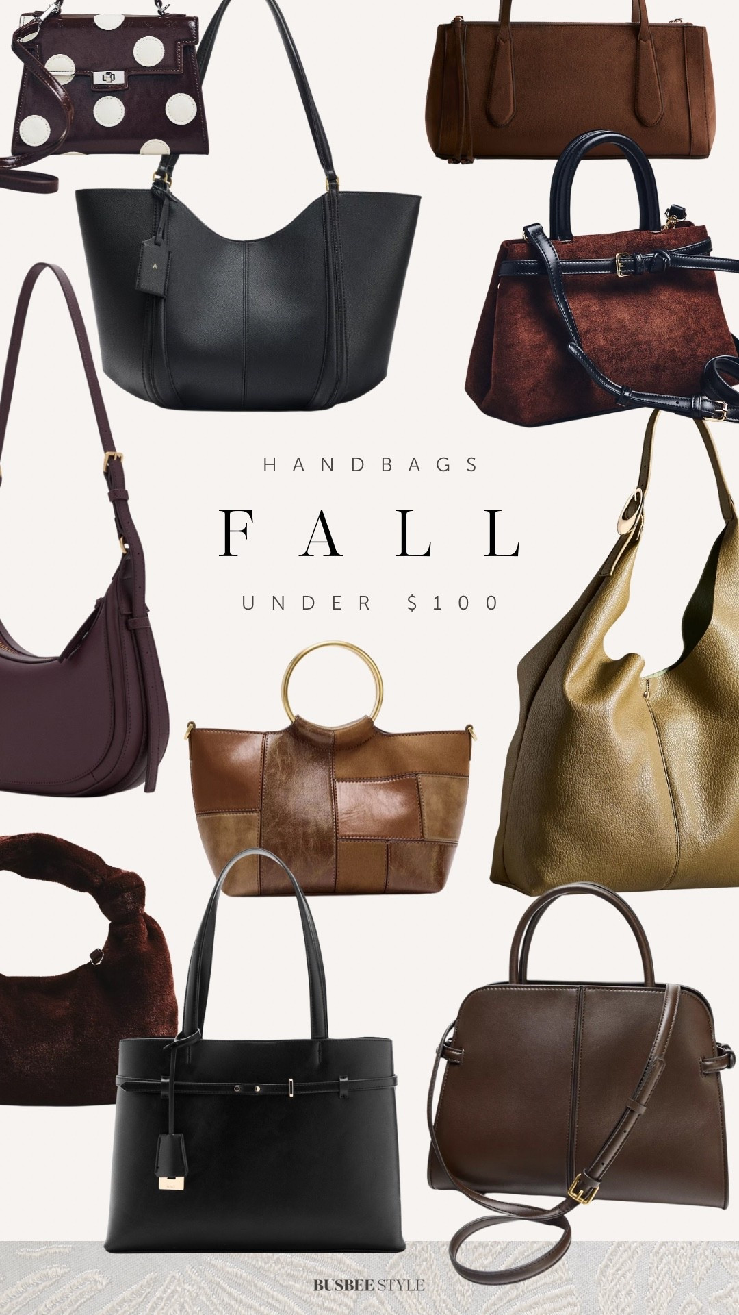 UNDER $100–Chic and elevated budget-friendly fall handbags 

#LTKFindsUnder100 #LTKSeasonal #LTKItBag