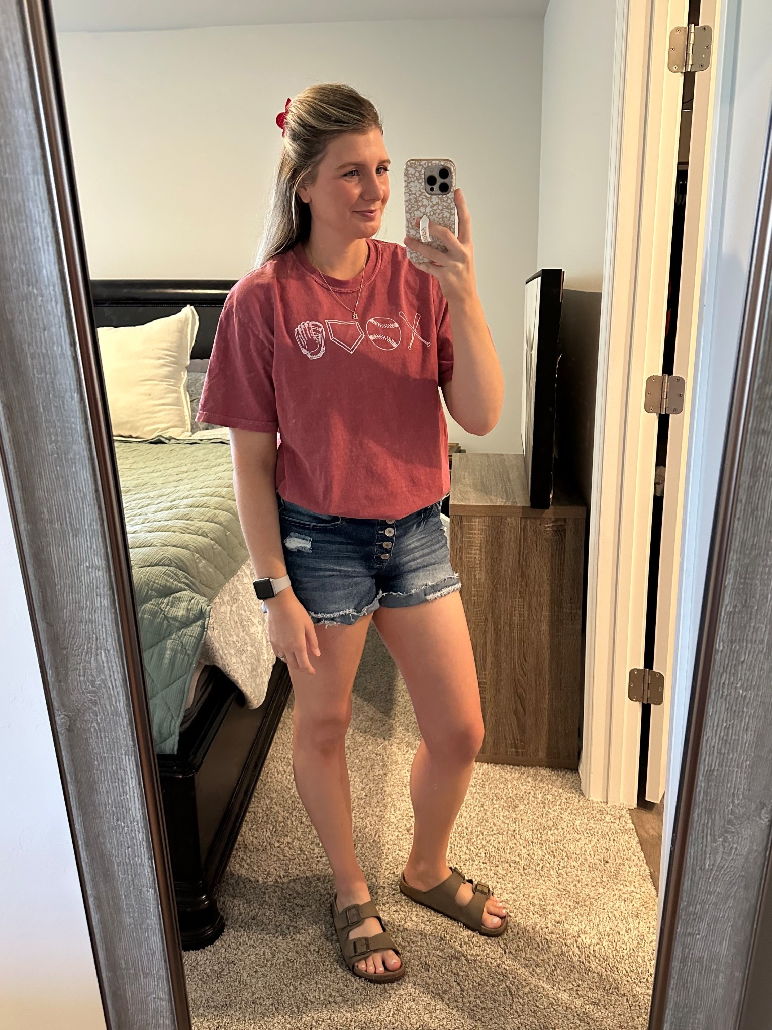 My baseball tee is from Etsy and my shorts and Birkenstock dupes are from Amazon and part of the Big Spring Sale!

#LTKmomlife #LTKootd #LTKSaleAlert