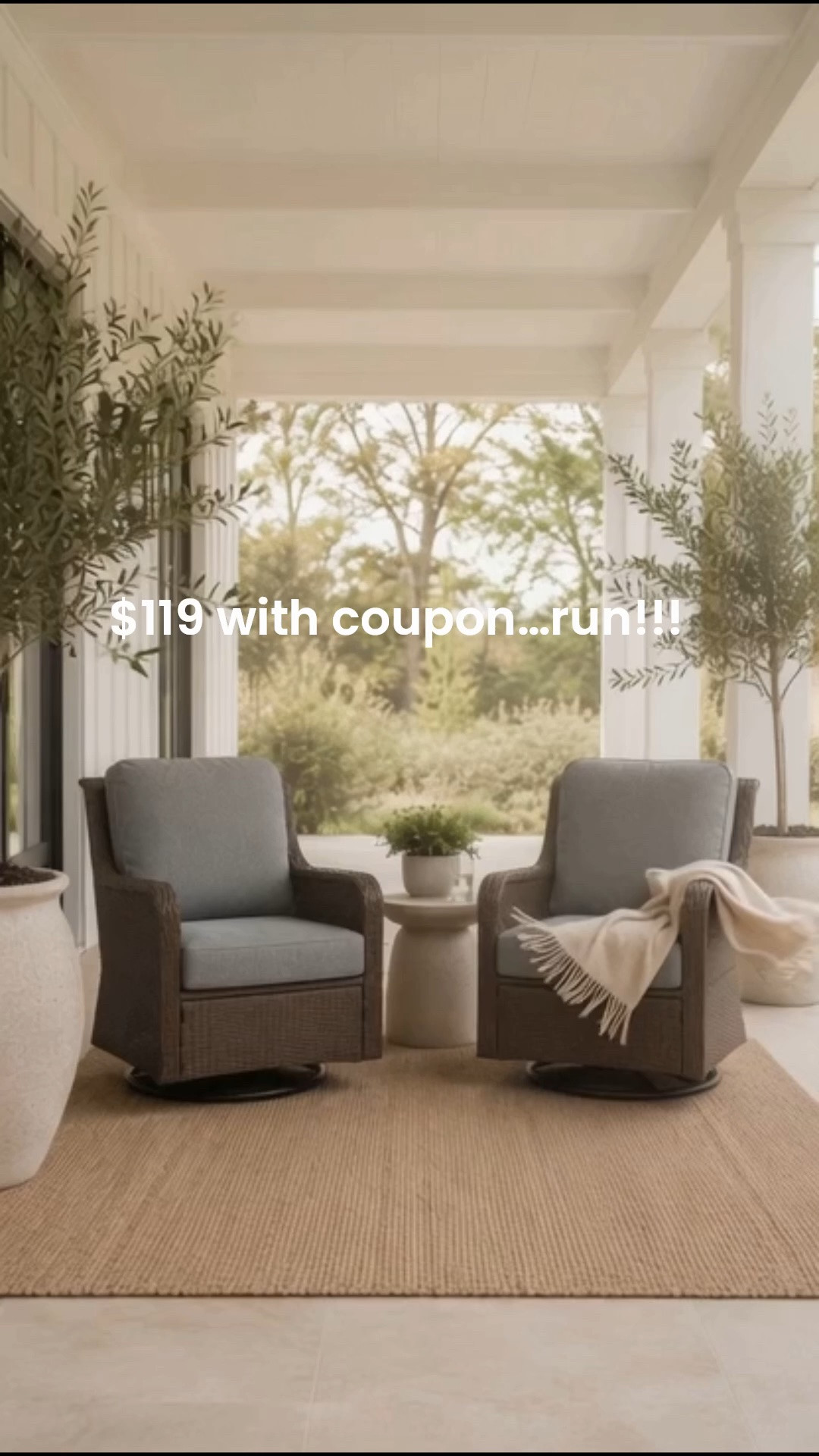 Wow, these are so tempting. I’ve never seen them this slow $119. You have to add the coupon code to get the discount run before they sell out.

#LTKSaleAlert #LTKHome