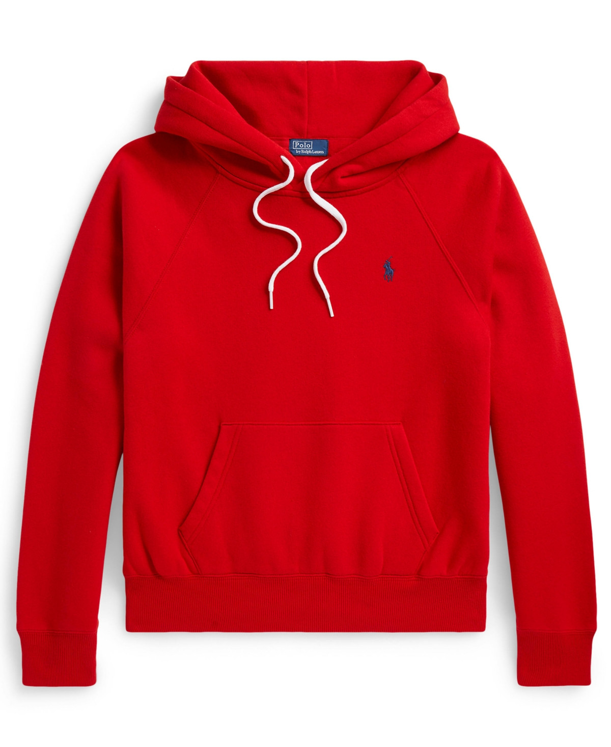 Polo Ralph Lauren Women's Shrunken Fit Fleece Hoodie Sweatshirt - Very Red | Macy's