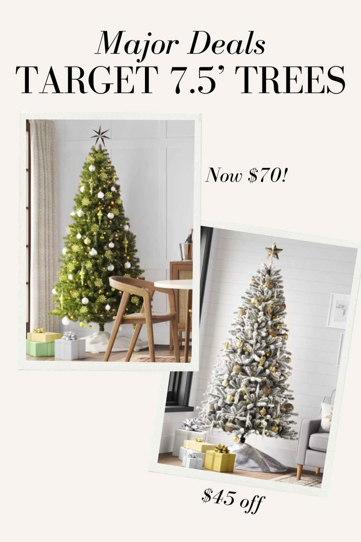 Target circle week major deals on faux Christmas trees!! Flocked Christmas tree, Xmas tree, pre lit tree, 7.5’ tree, holiday decor, target sale, target deal 

#LTKSaleAlert #LTKHoliday #LTKSeasonal