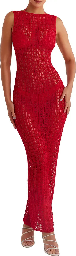 Mistress Rocks Pointelle Knit Cover-Up Maxi Dress | Nordstrom | Nordstrom