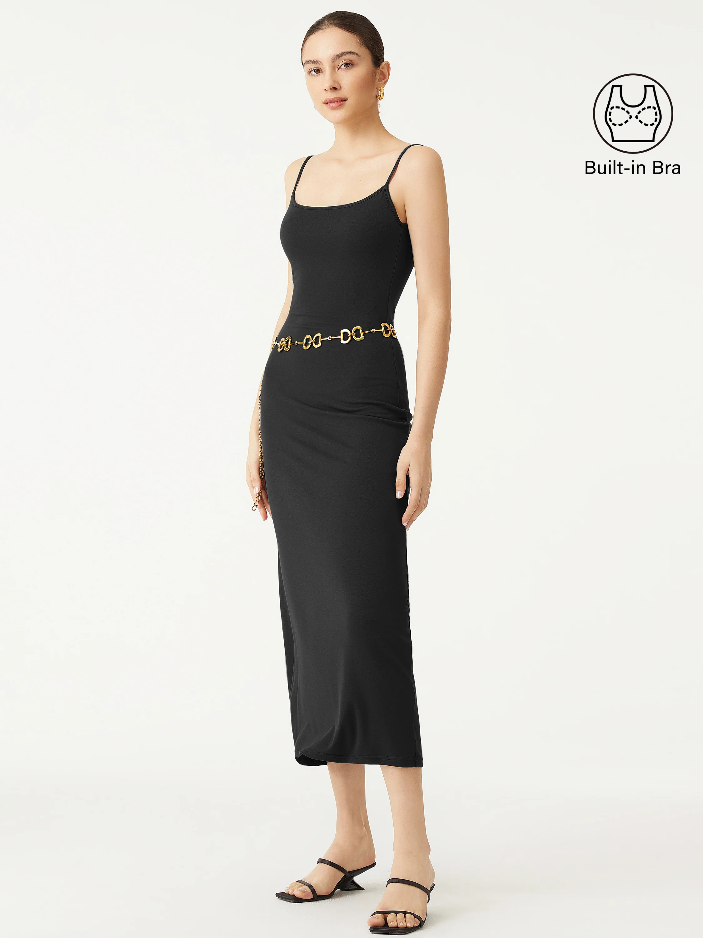 Maria Spaghetti Strap Bandless Brami Dress | OGL