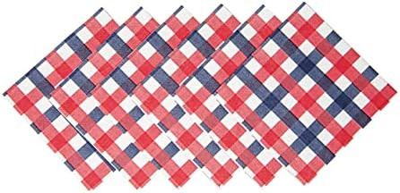 Red White and Blue Disposable Cocktail Napkins - 5 x 5-50 Pack - American Flag Independence Day M... | Amazon (US)