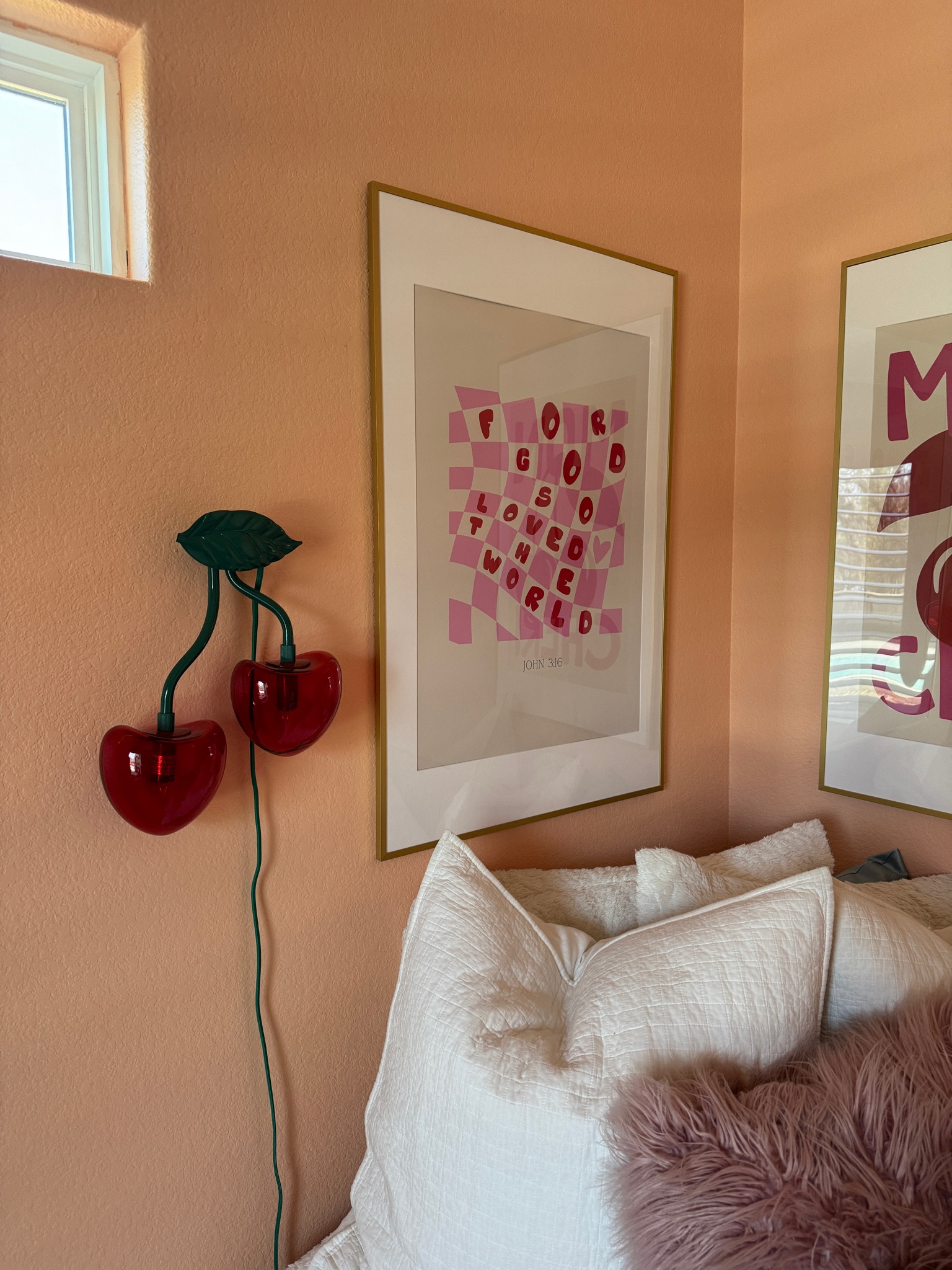 Cherry sconce lighting in Aria’s room! Cherry lamp, cherry light 🍒

#LTKHome