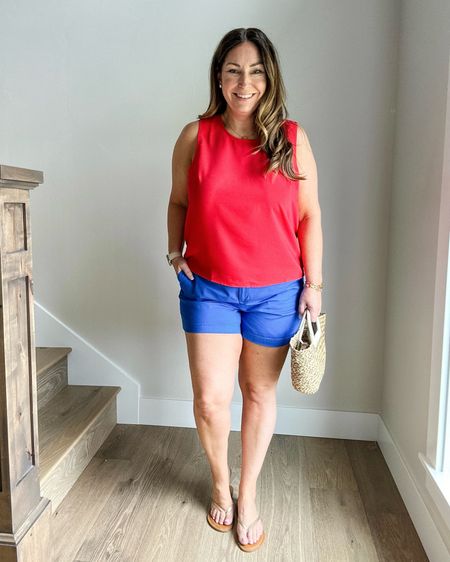 4th of July Outfit 

Fit tips: tank tts, L // shorts size up at least 1 size wearing 14 still little snug

summer party outfit  casual summer style  midsize summer outfit  red white and blue  the recruiter mom 

#LTKStyleTip #LTKMidsize #LTKSeasonal