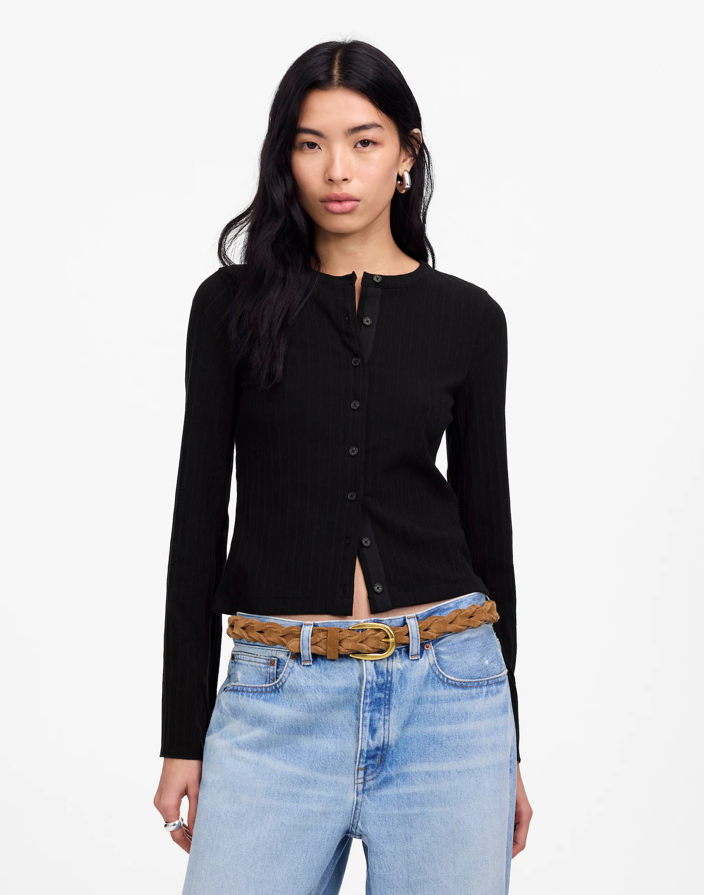 Cotton Flared-Sleeve Cardigan | Madewell