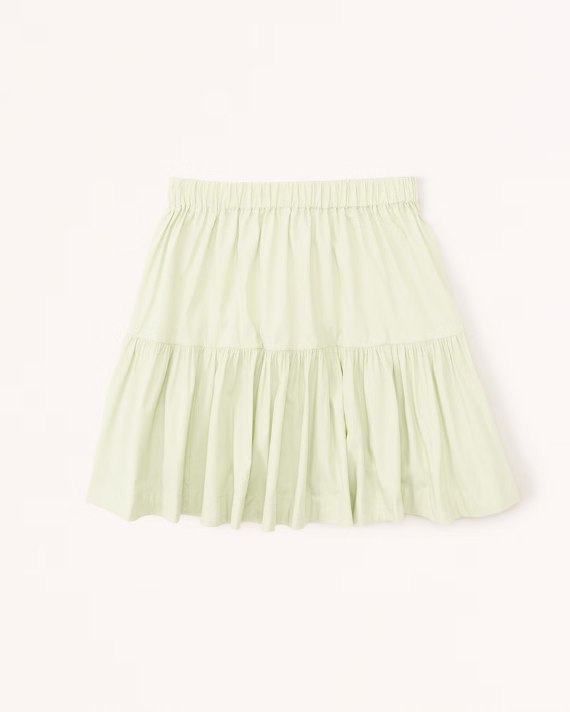 Women's Poplin Volume Mini Skirt | Women's Bottoms | Abercrombie.com | Abercrombie & Fitch (US)