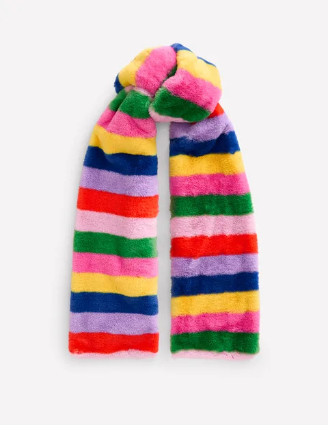 Faux Fur Stripe Scarf | Boden (US)