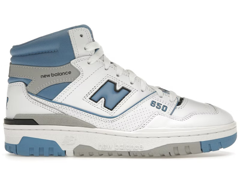 Men's New Balance 650 Sneakers in White/Heritage Blue/Raincloud | StockX