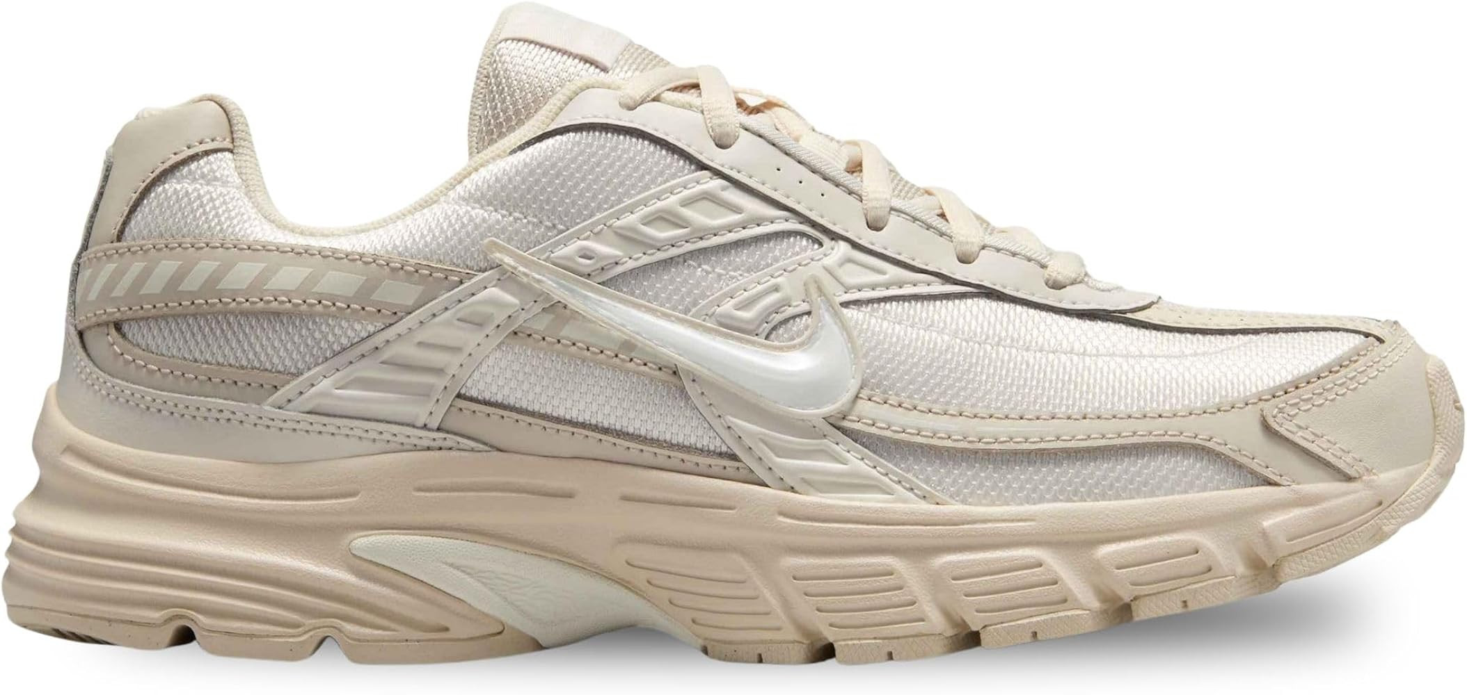 Amazon.com | Nike Women's Initiator Lifestyle Shoes, White/Metallic Silver-Photon Dust, 8.5 | Fas... | Amazon (US)