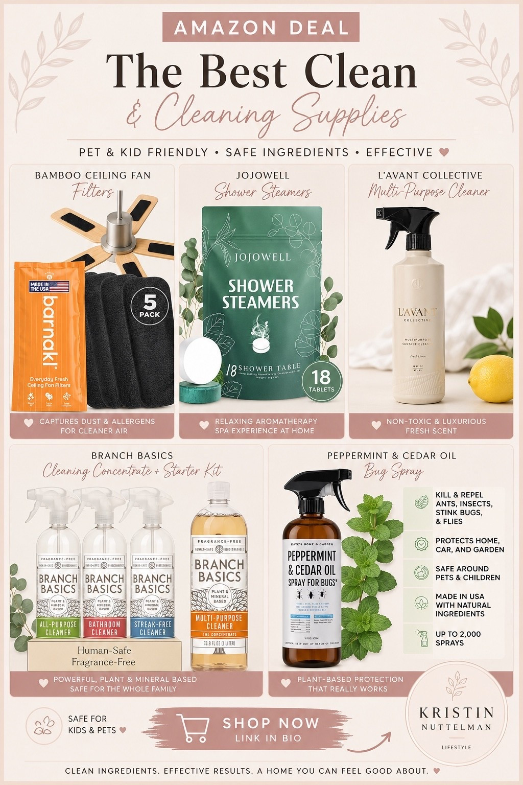 🧼 My favorite clean home essentials are on Amazon Deal!

These are the products I actually use to keep our home fresh and clean—without harsh chemicals. They’re safe to use around kids and pets, work amazingly well, and make everyday cleaning so much easier.

✨ Comment CLEAN and I’ll send you all the Amazon links before the deals end!

#LTKSaleAlert #LTKHome #LTKKids