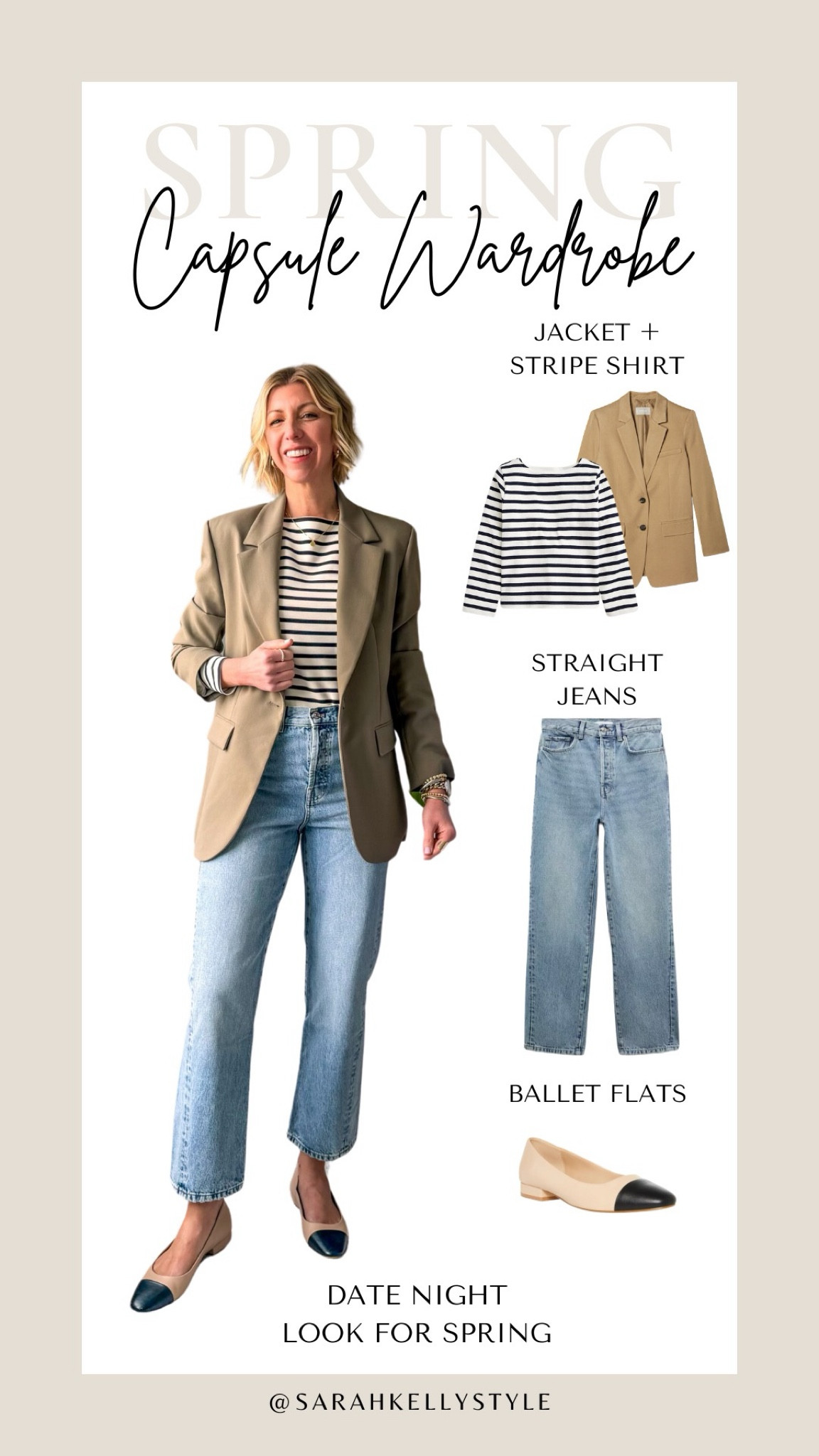 Outfit inspiration for spring from my Spring Capsule Wardrobe! Date night look

#LTKSeasonal #LTKover40 #LTKstyletip