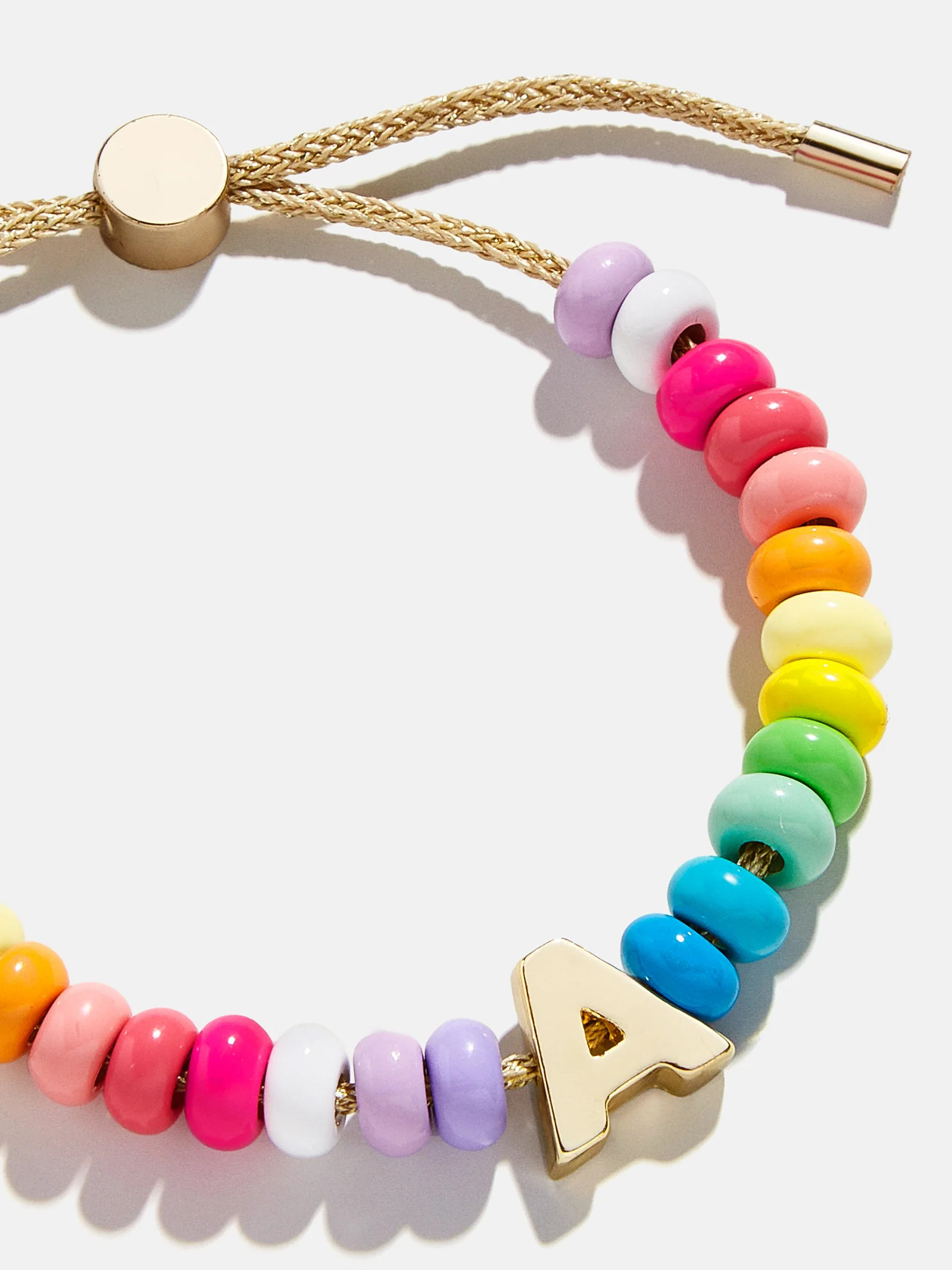 Initial Beaded Slider Bracelet - Multi | BaubleBar