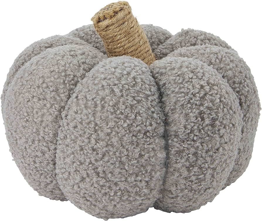 Mud Pie Shearling Pumpkin, Small Table Sitters | Amazon (US)
