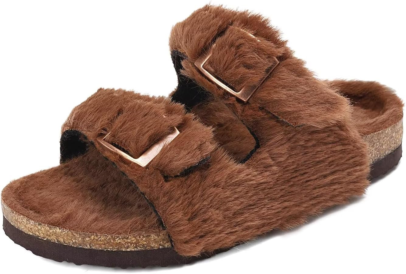 EQW Girls Open Toe Slipper with Cozy Lining for Kids | Amazon (US)