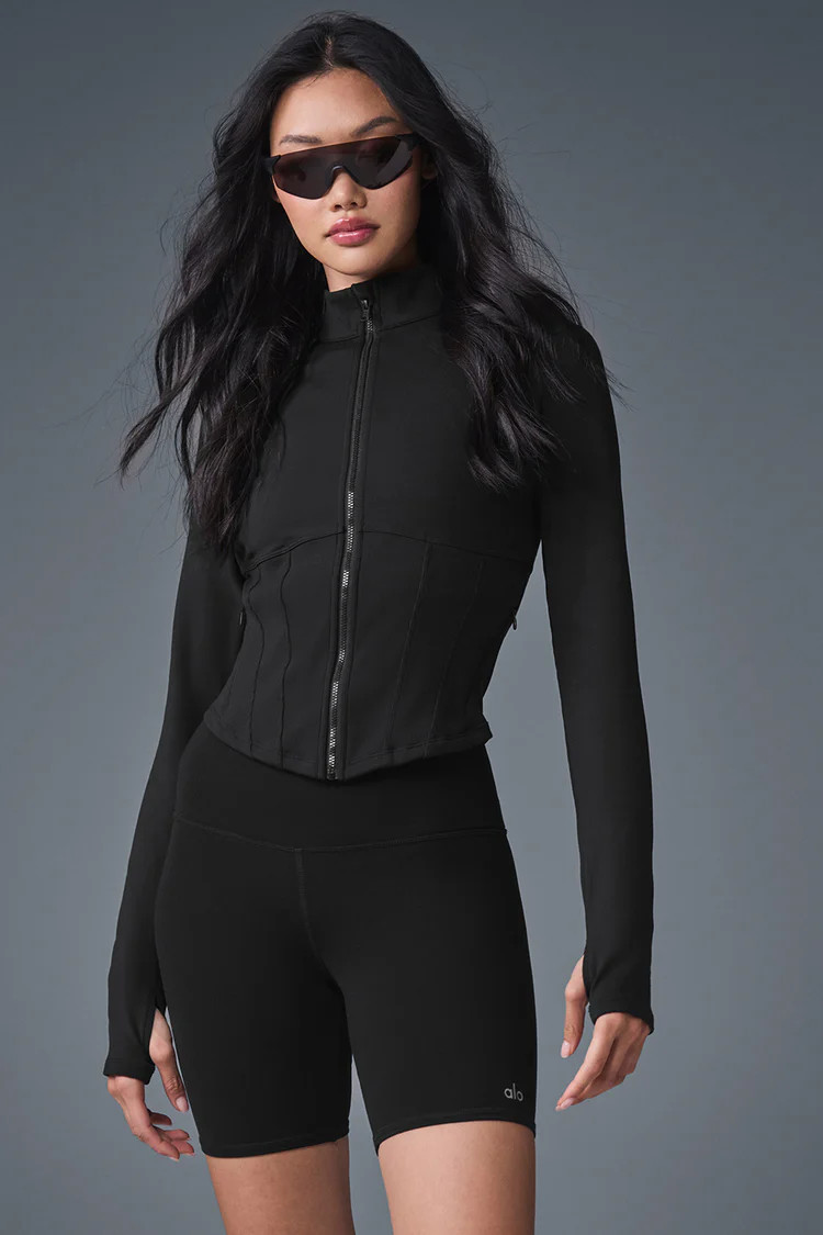 Airbrush Corset Full Zip Jacket | Alo Yoga (US)