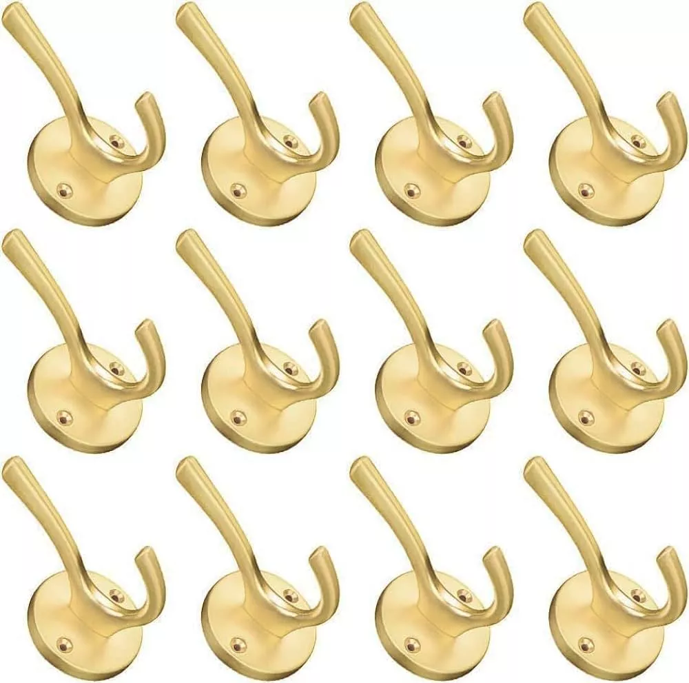 ZUONAI Gold Hooks 12 Pack Brushed … curated on LTK