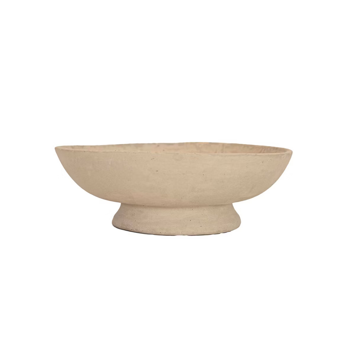 Footed Decorative Bowl Cream Paper Mache by Foreside Home & Garden | Target