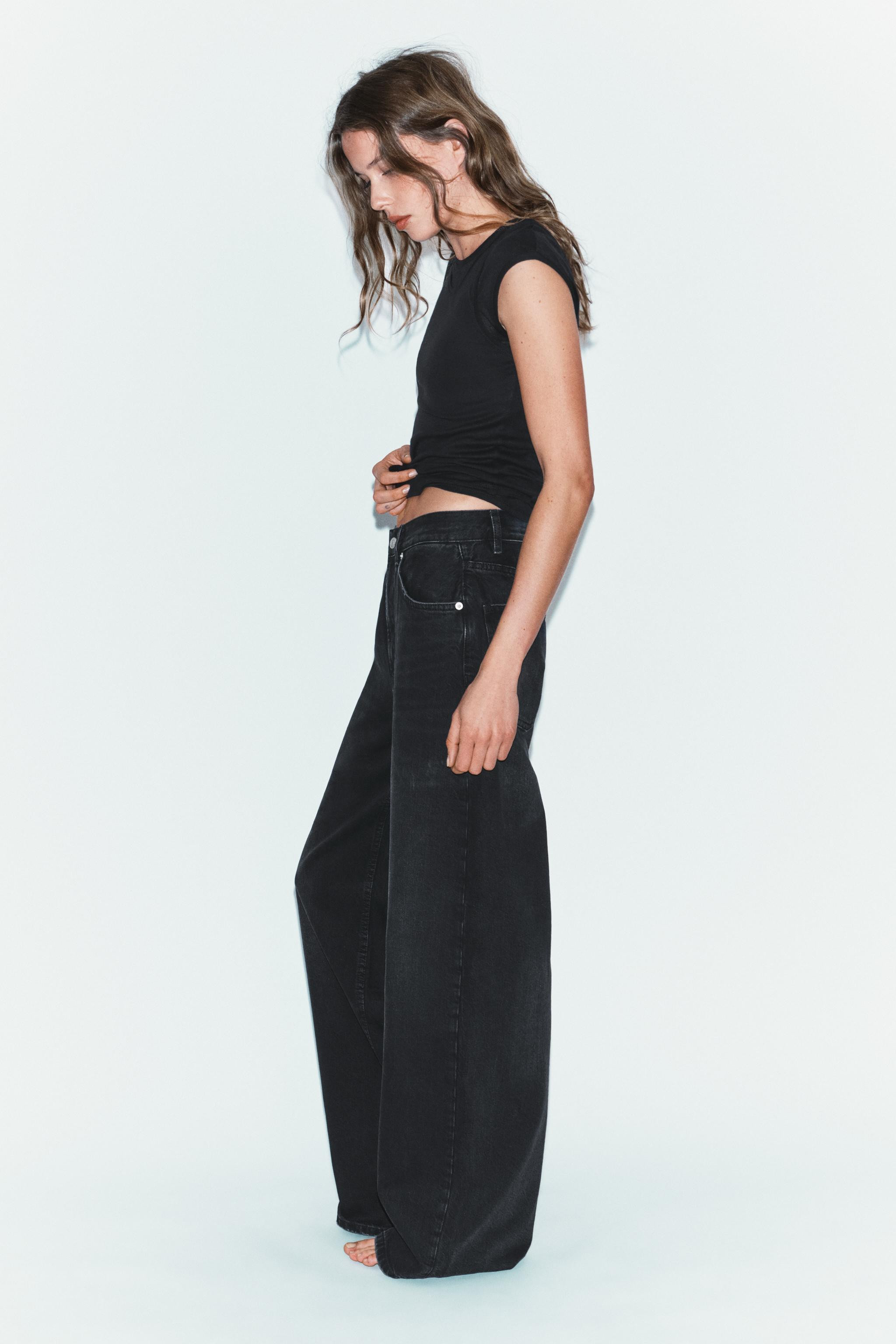 TRF EXTRA WIDE-LEG HIGH-WAIST JEANS | Zara UK