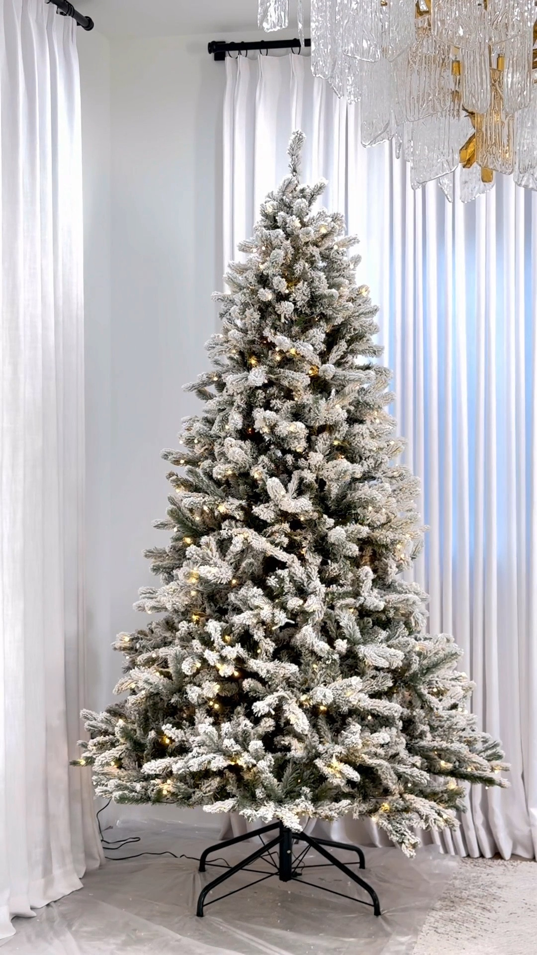 Christmas tree, King of Christmas 8’ King Flock Artificial Christmas Tree, flocked Christmas tree

#LTKHome #LTKHoliday #LTKSeasonal
