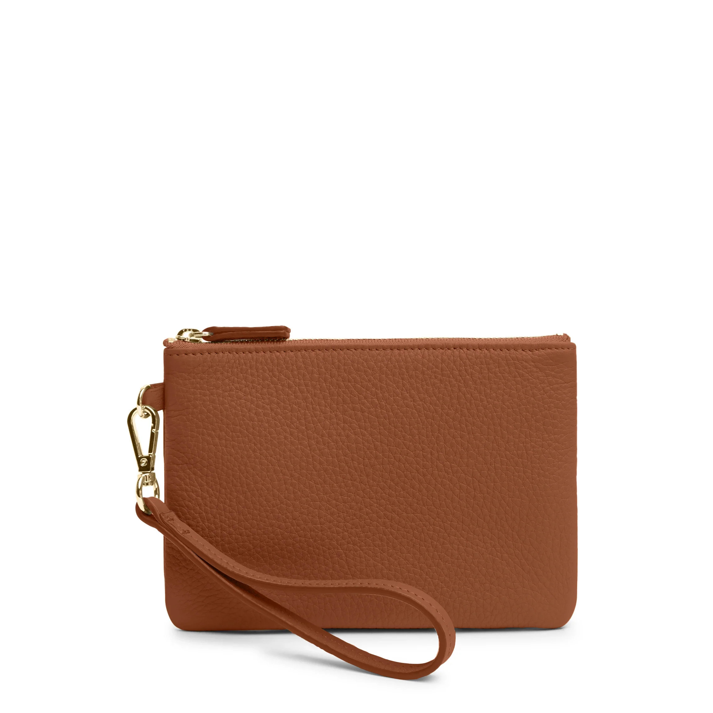 Small Wristlet Pouch Saddle Brown | Leatherology