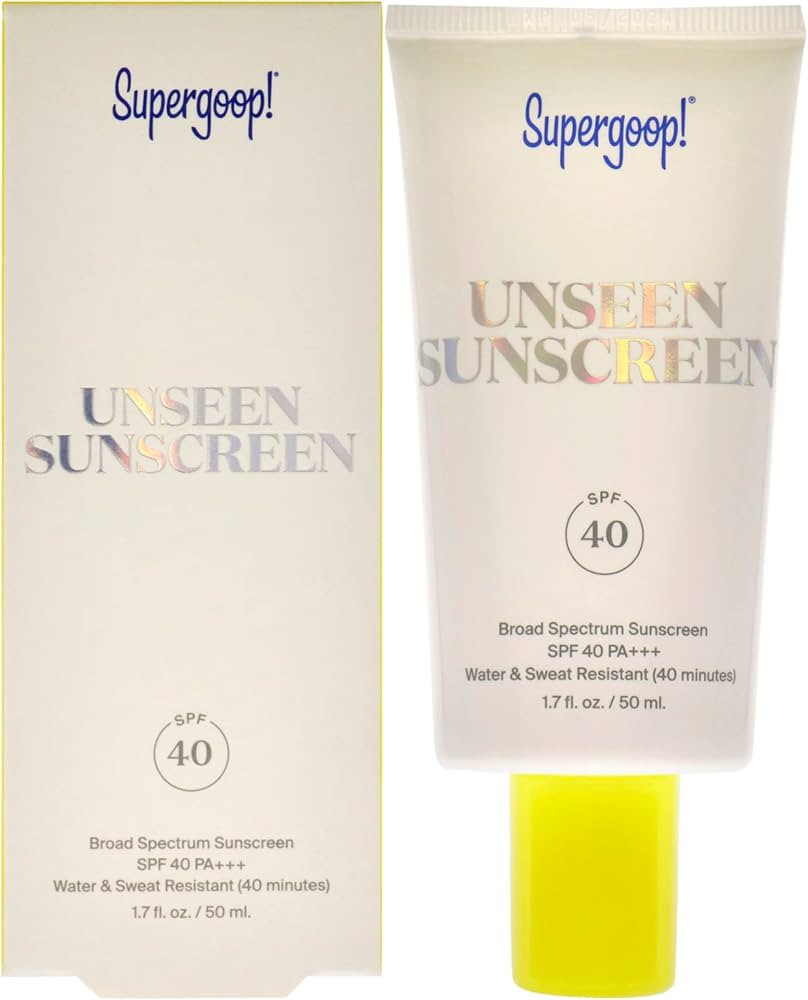 Supergoop! Unseen Sunscreen - SPF 40-1.7 fl oz - Invisible, Broad Spectrum Face Sunscreen - Weigh... | Amazon (US)