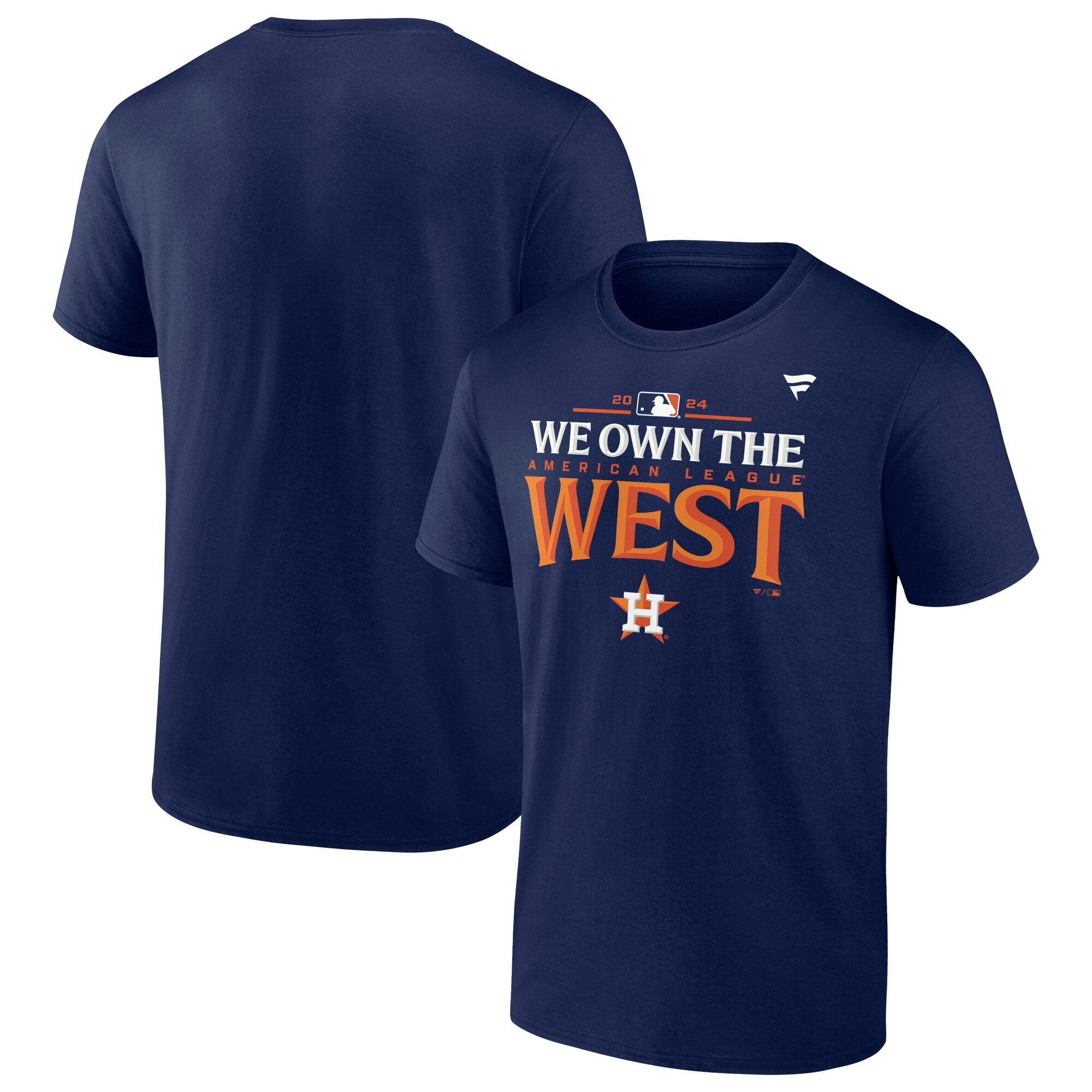 Youth Houston Astros  Fanatics Navy 2024 AL West Division Champions Locker Room T-Shirt | MLB Shop