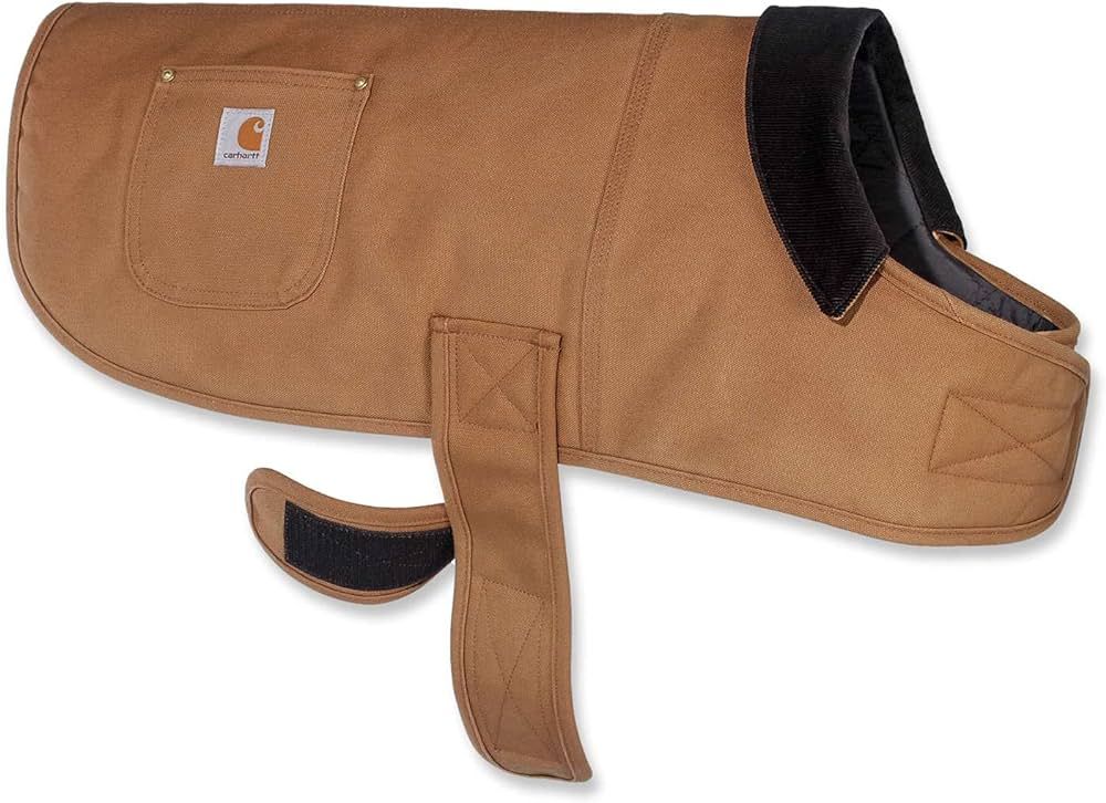 Carhartt Firm Duck Insulated Dog Chore Coat Brown/Brass, Small | Amazon (US)