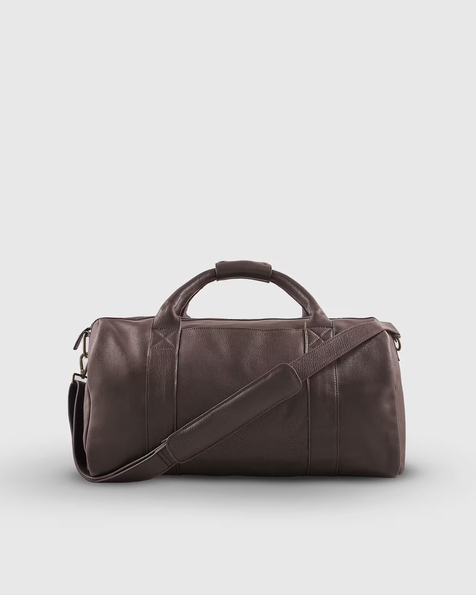 Nappa Leather Duffle Bag in Dark Brown | Quince