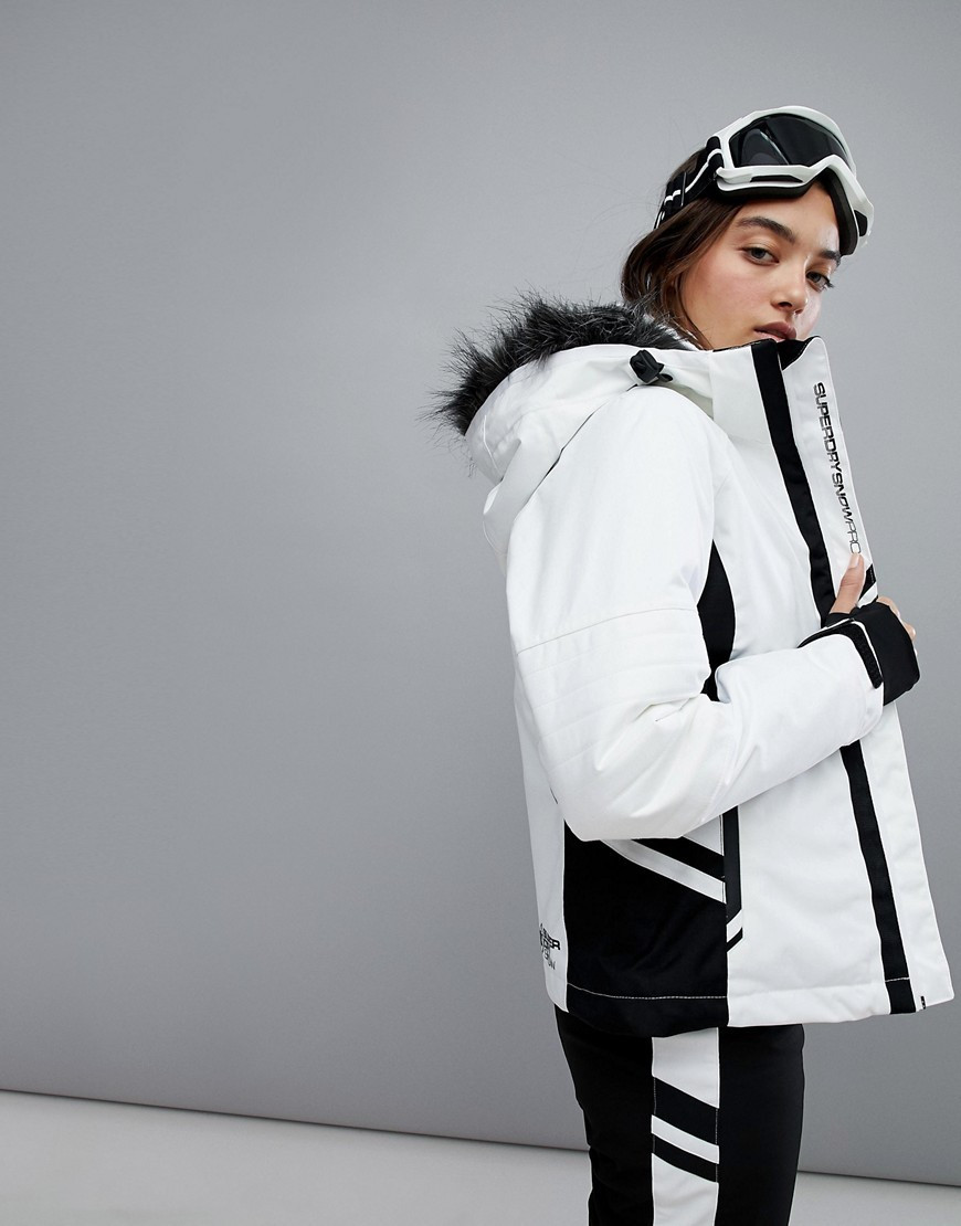 Superdry Snow Slalom Ski Jacket-White | ASOS (Global)