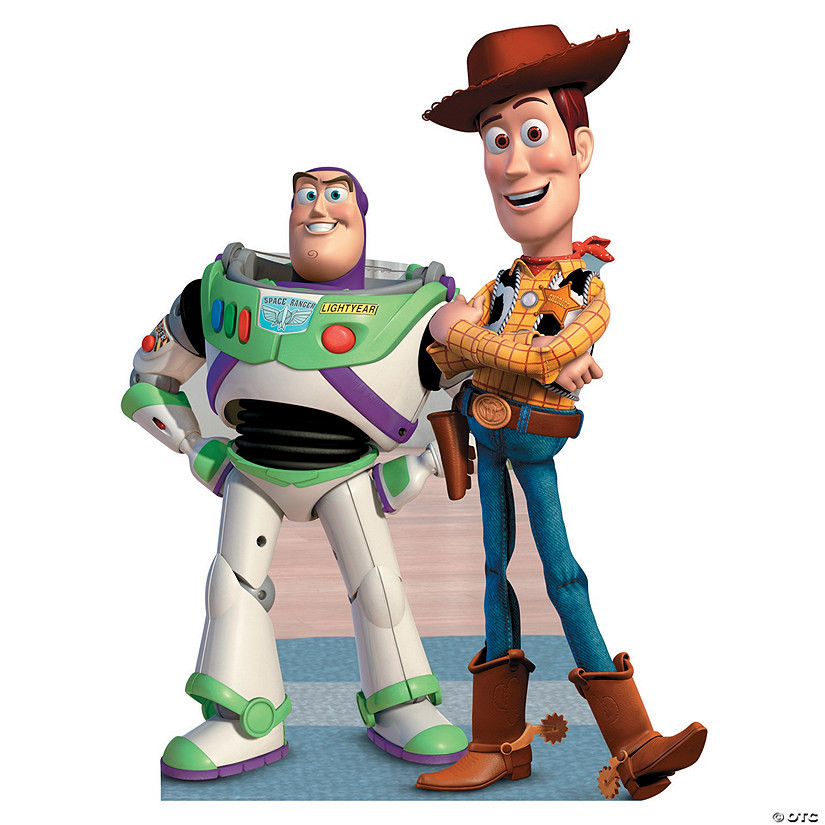 60" Disney Pixar's Toy Story Buzz And Woody Cardboard Cutout Stand-Up | Oriental Trading Company